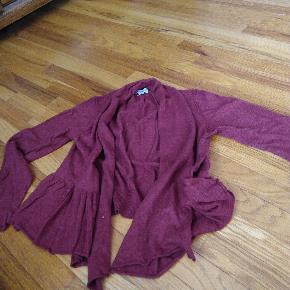 Rust tie Cardigan